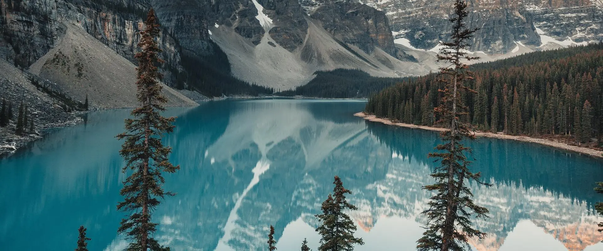 Mountains and lake